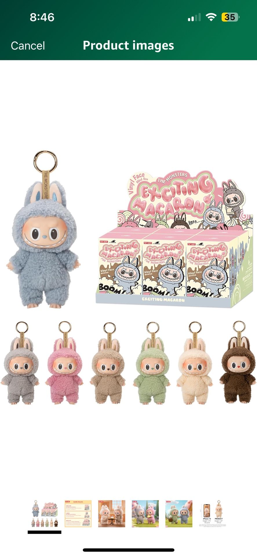 Pop mart labubu macarons