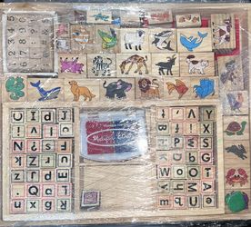 Melissa & Doug Animal And Letter Stamp Set