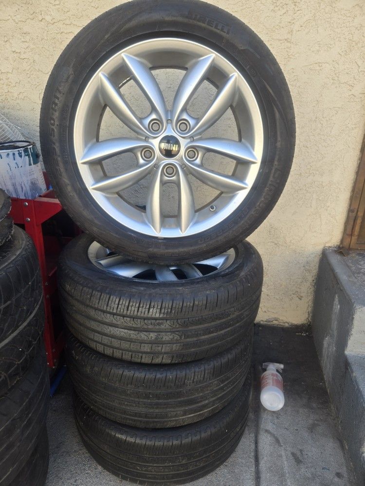 MINI COOPER RIMS AND TIRES