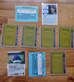 Lot of 9 Baseball pitcher cards, 4 rookies Thumbnail