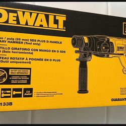 DEWALT 20V MAX Cordless Brushless 1 in. SDS Plus D-Handle Concrete and Masonry Rotary Hammer (Tool Only
