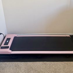 Pink Walking Treadmill with Mat