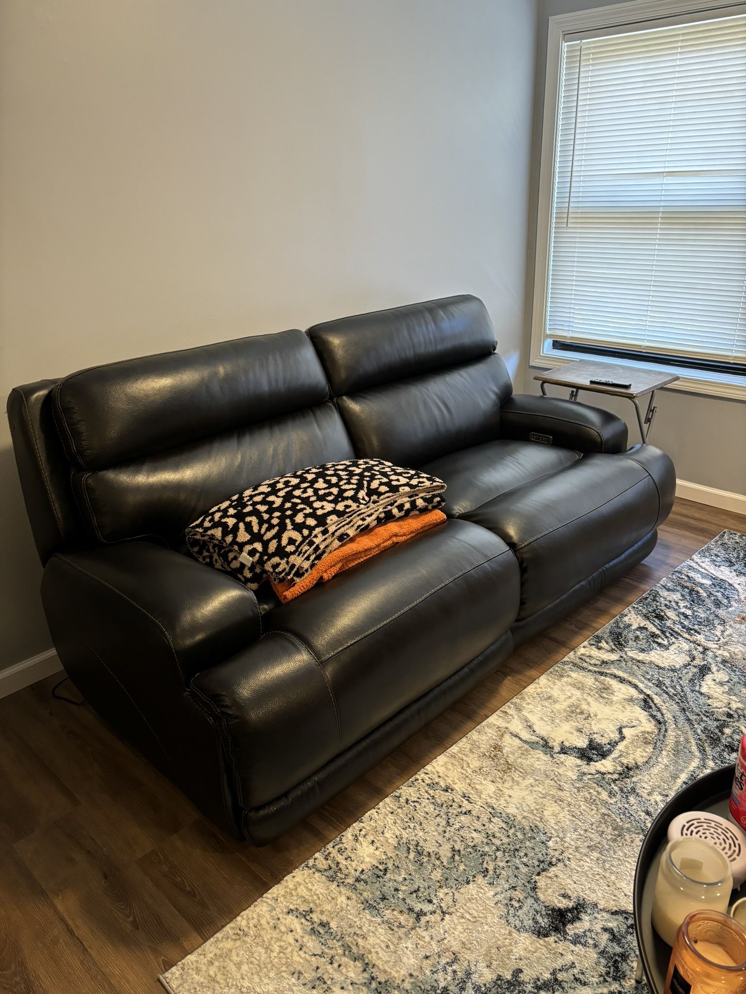 Reclining Leather Couch Brand New