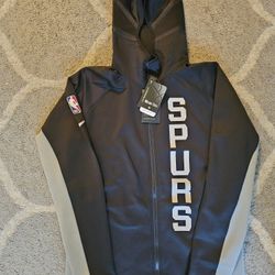 New Nike NBA Spurs Limited Therma Player Edition Hooded Jacket Mens Size Small $160 Retail