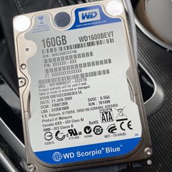 WD 2.5” Notebook Hard drives 180GB