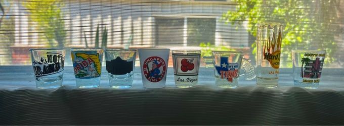Souvenir Shot Glass Collection – Set of 8