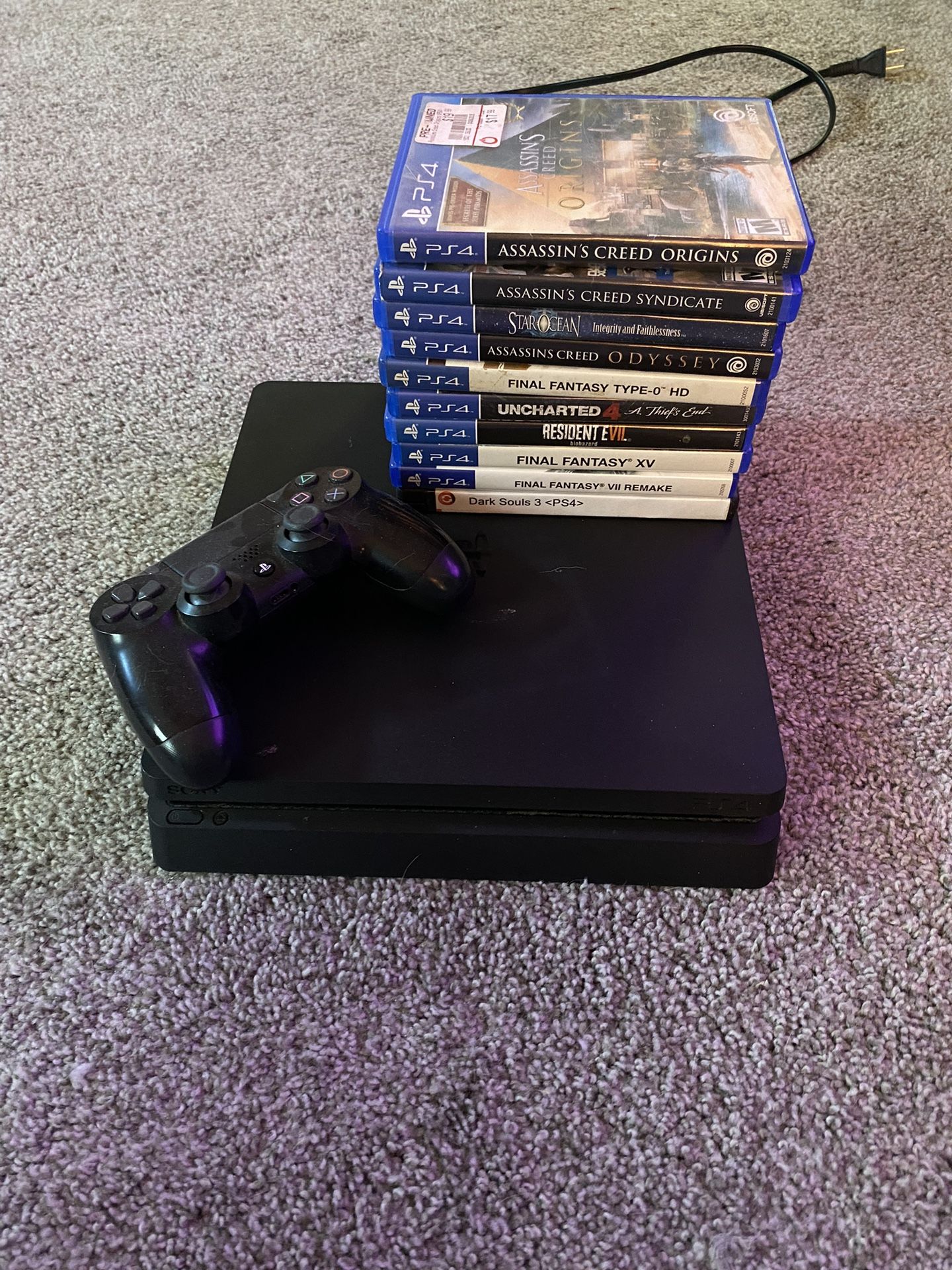 PS4 With Controller And Games
