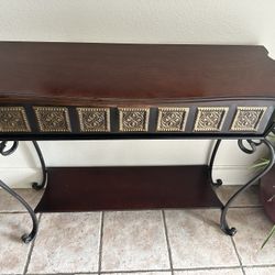 Console Table and mirror