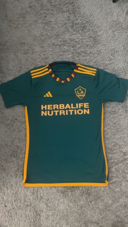 Adidas LA Galaxy Jersey Green/Yellow (Herbalife Sponsor) Size S