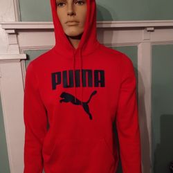 Red Puma Hoodie Size Small