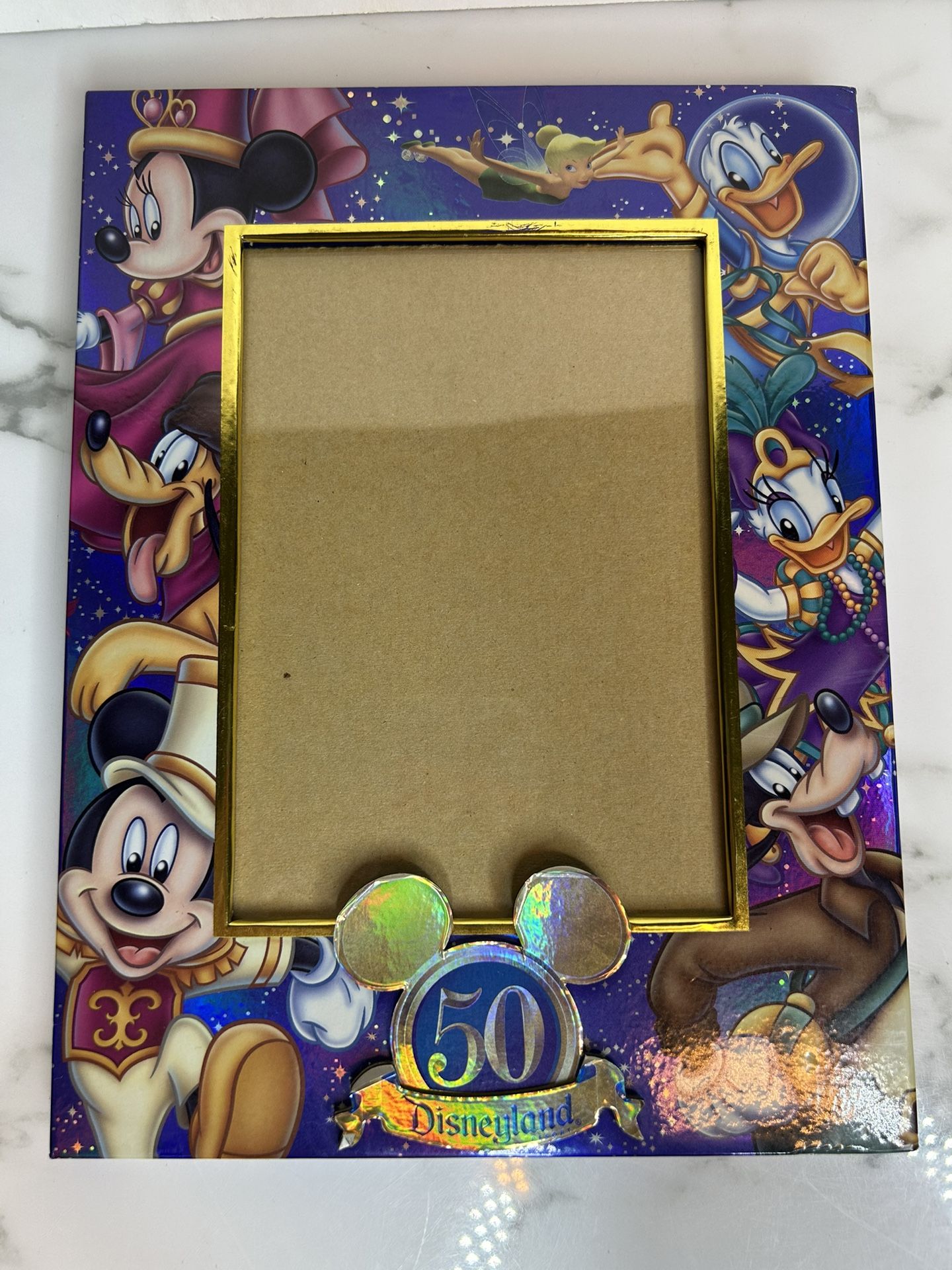 Disney Parks Disneyland 50th Anniversary Photo Frame Mickey & Minnie