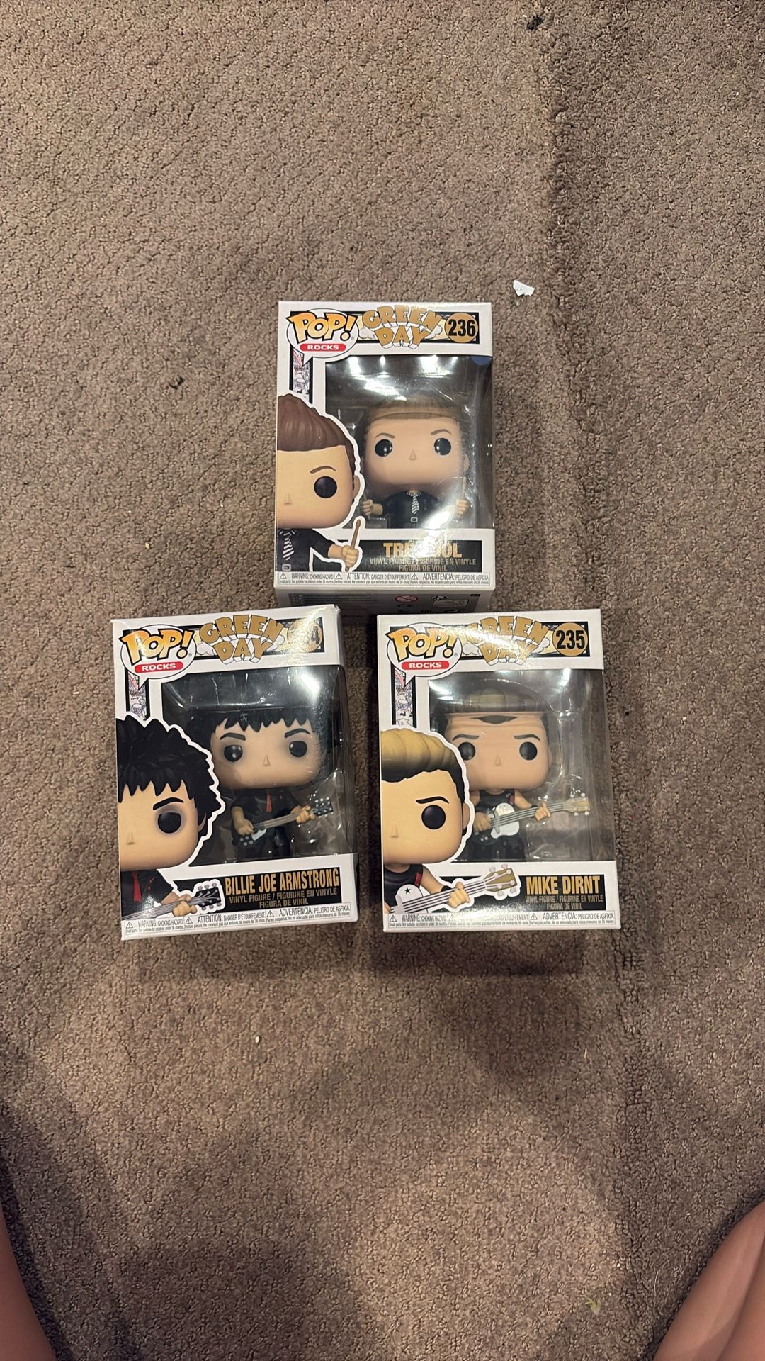 Green Day Funko Pop Set