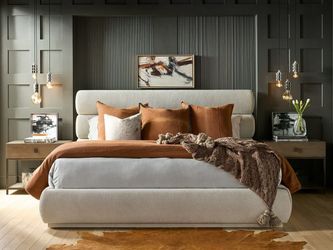 Horizon Mist/Neve Linen King Bed