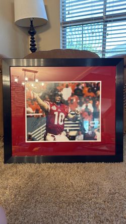 Framed Signed Eli Manning Ole Miss-COA