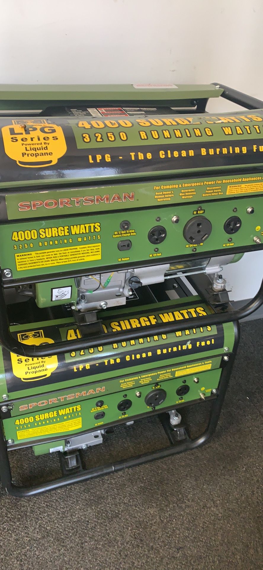 4000 watt LP generators for sale!