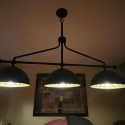 Farm Style Three Shade Lighting Fixture 