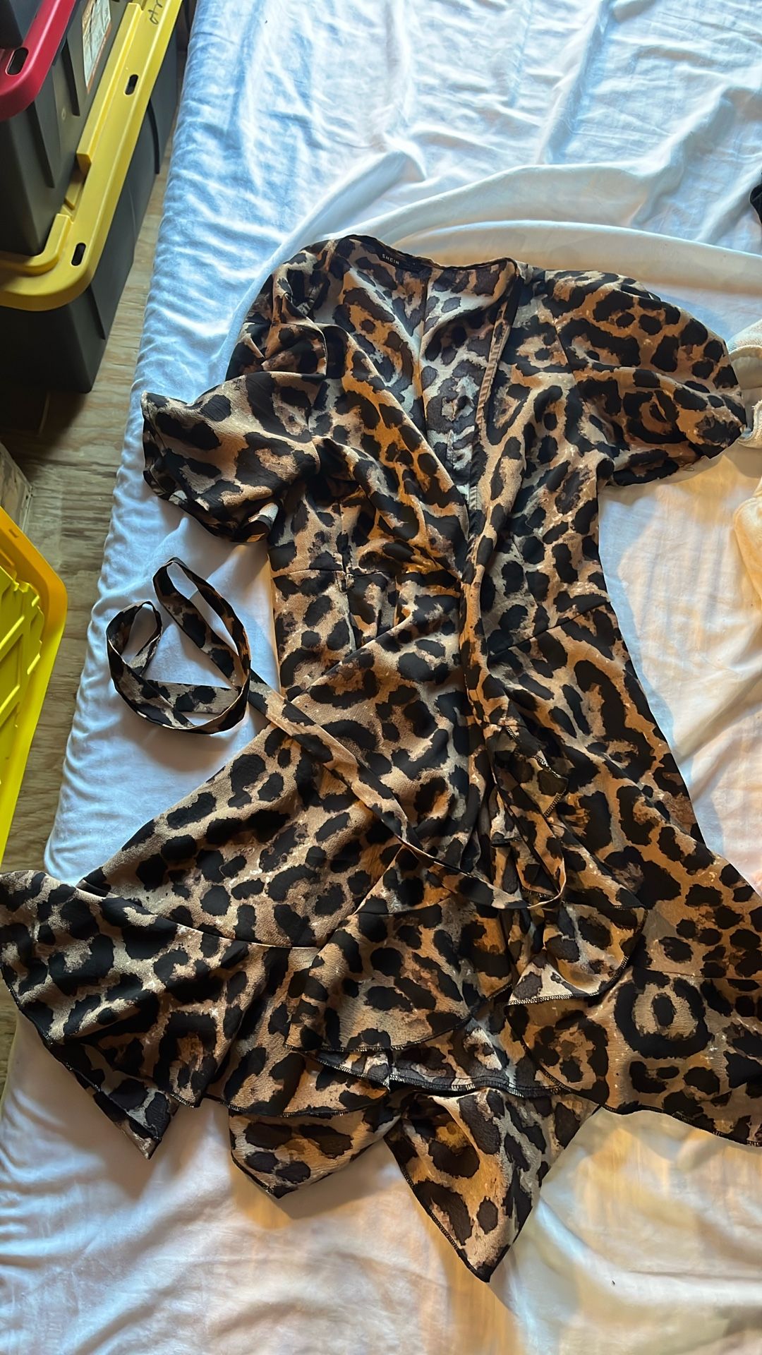 Cheetah Dress V Neck & Short Getting Rid Of It Before NYE