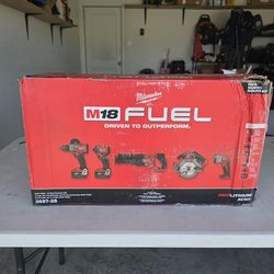 🔥$600 FIRM PRICE🔥 Milwaukee M18 FUEL 18V Lithium-Ion Brushless Cordless Combo Kit (5-Tool) with Two 5.0 Ah Batteries, 1 Charger 1 Tool Bag