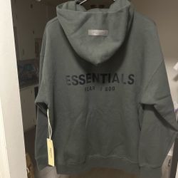 Essentials hoodie black size S