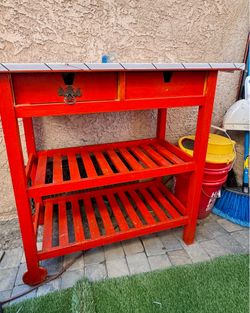 Kitchen wood cart