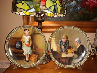 Norman Rockwell plates
