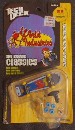 New 2001 Tech Deck World Industries Skateboard Classics Mini Finger Board - K B Toys Exclusive - Miniature - Sealed - Rare - Skateboarding