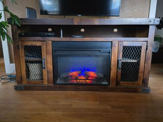 Electric fire place TV stand