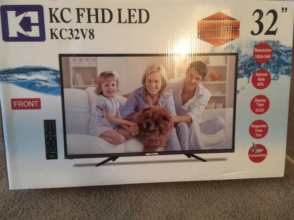 KC brand 32 inch flatscreen tv