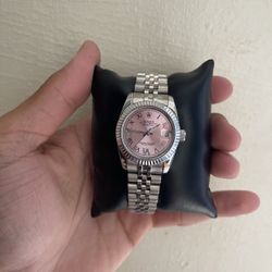 Pink Face Ladies Watch 