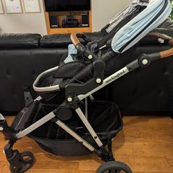 Mockingbird Single To Double Stroller With One Seat