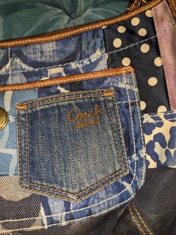 バッグ Coach Patchwork Denim Hobo Shoulder Bag Coach Denim Patchwork Hobo Shoulder Clutch Crossover bag | eBay