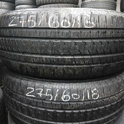 Pair Of 275 / 60/R18 With 75% Of Tread Or Life Bridgestone Dueler H / L Hablamos Espanol
