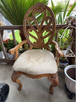 Vintage solid wood chairs (6)