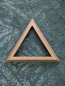 wooden billiards pool triangle rack