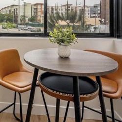 Faux Leather Bar stool and Bar table