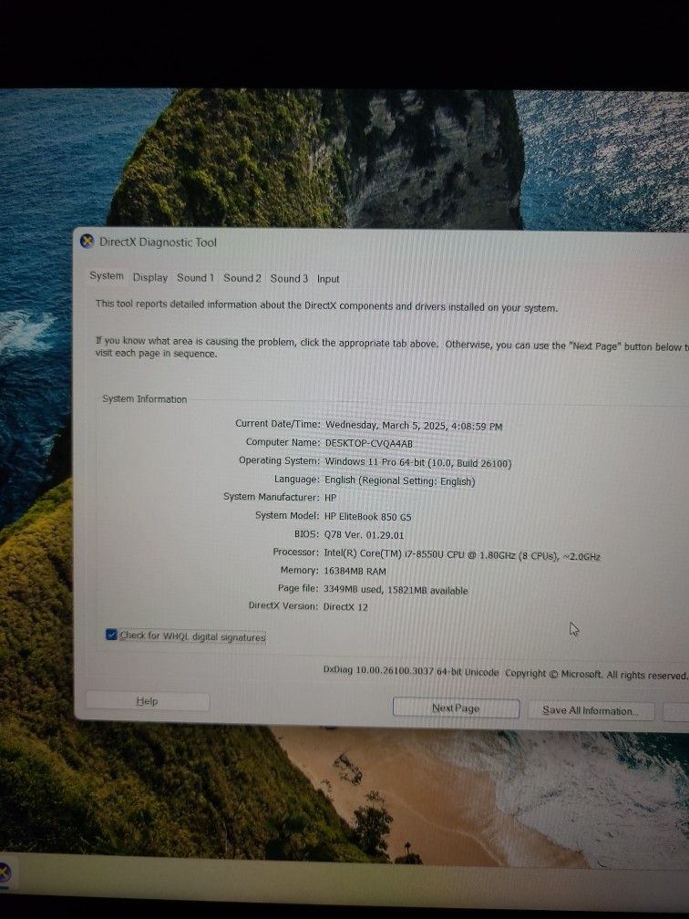 HP Elitebook 850 G5 Laptop