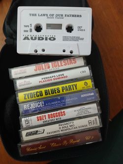 Collectable cassette tapes with carrying case