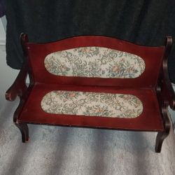 Wooden Bench For Dolls
