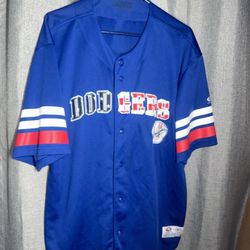 Los Angeles Dodger Baseball Jersey American Flag Letters Size XL
