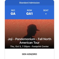Joji Pit Ticket 