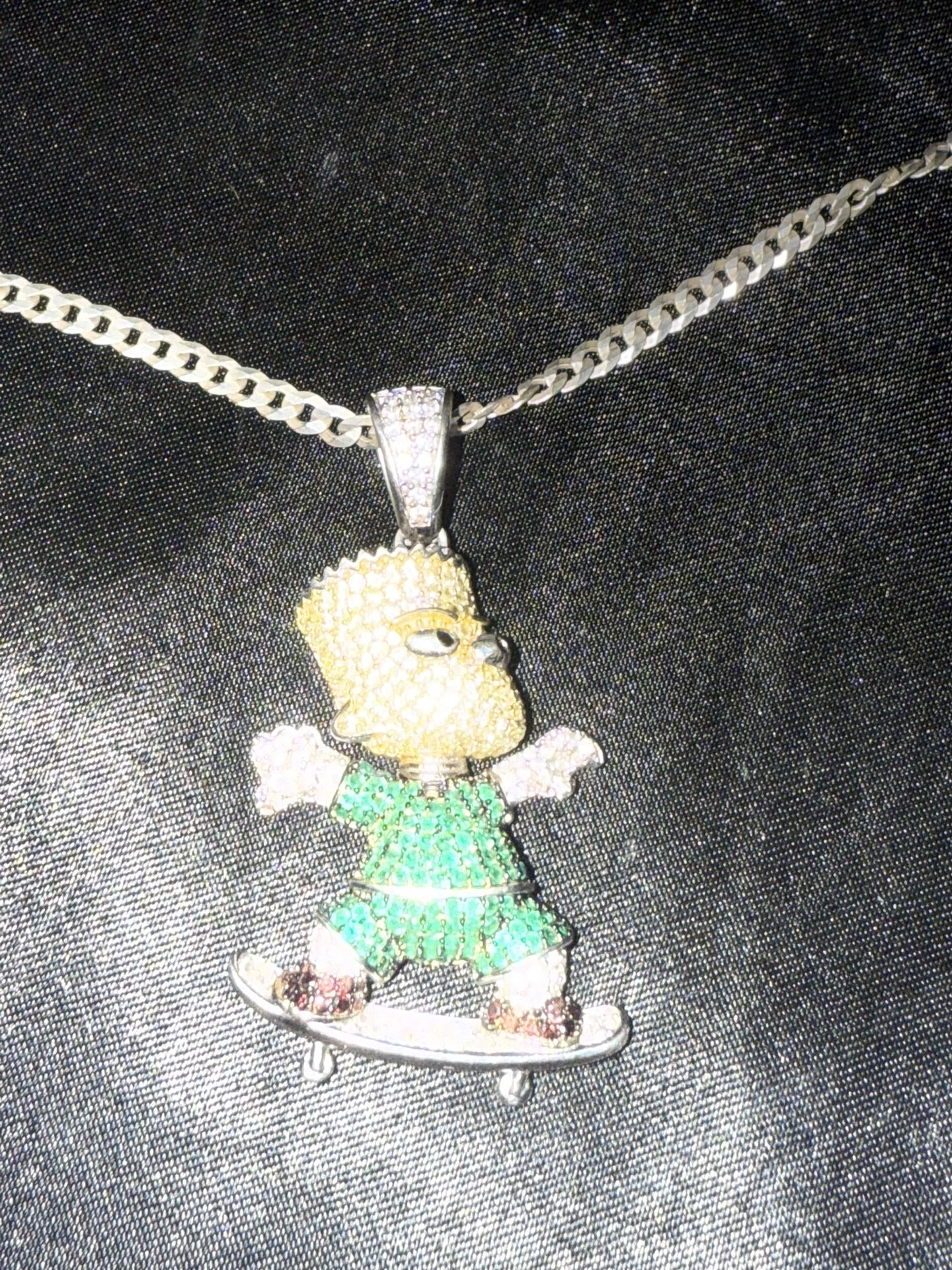 .925 Silver Chain And Pendant Bart Simpson Purchased For 264 Asking 250