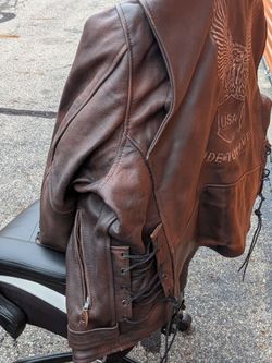 Leather jacket- motorcycle