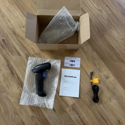 3-in-1 Bluetooth Barcode Scanner – Wireless, USB & 2.4G – Works with Phone, Tablet & PC/ Mac