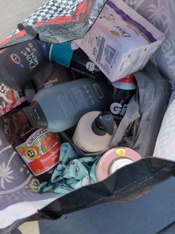 Variety of soaps and shaving gel