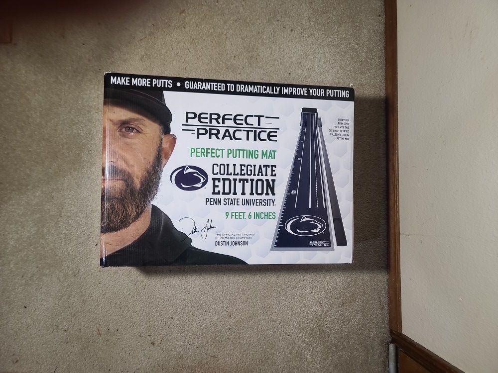 Penn State Themed Golf Perfect Putting Mat