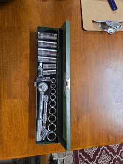 S-K USA made vintage socket set with case