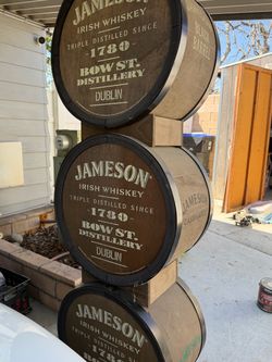 Jameson Irish Whiskey Decorative Barrel Signs