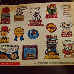 Vintage Scholastic Stickers