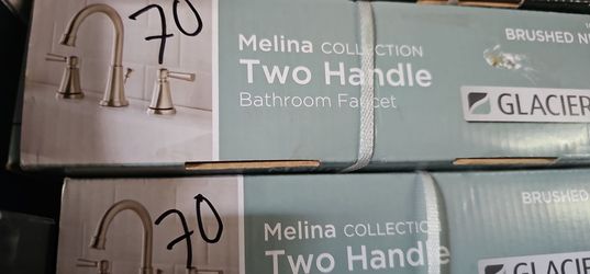 Glacier Bay Mwlina 8" Widespread Bathroom Faucet In Brushed Nickel