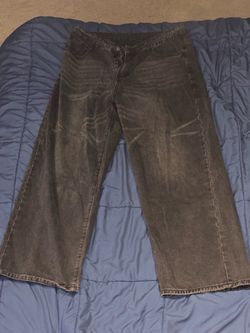 Black Washed Wide Leg Denim Jeans